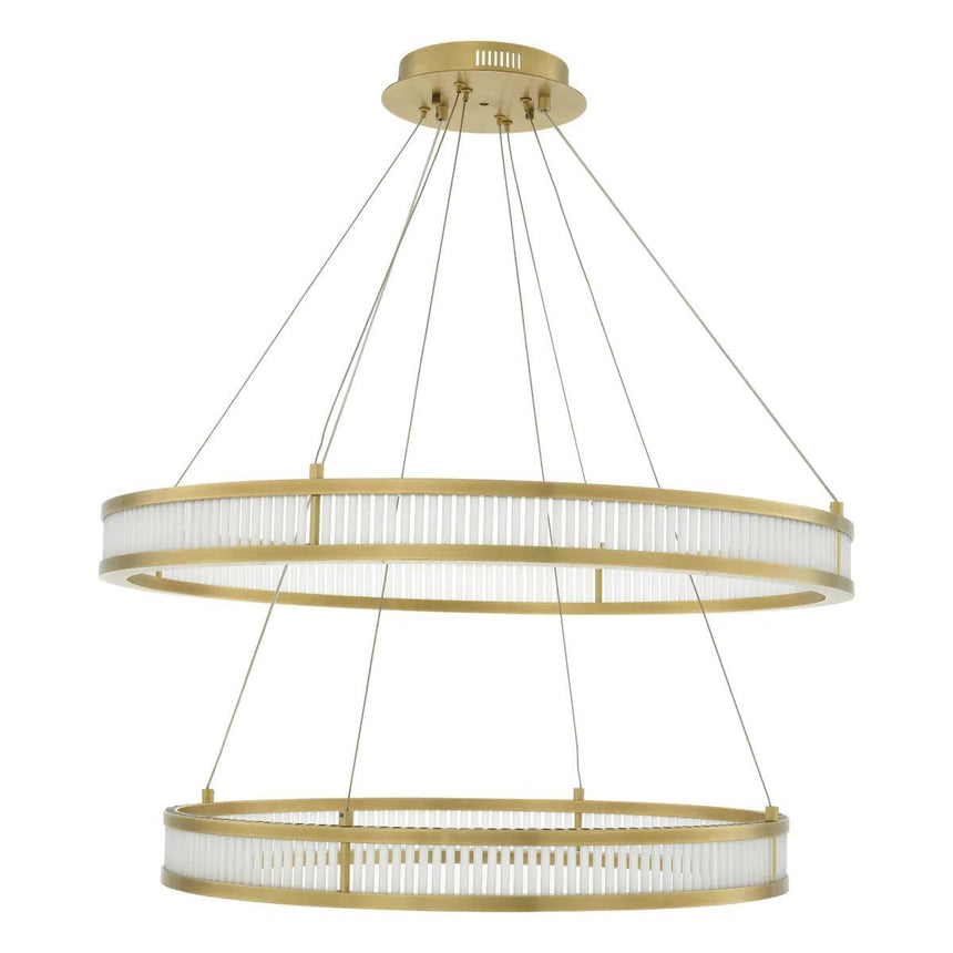 Damien Double glass chandelier