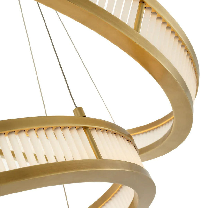 Damien Double glass chandelier