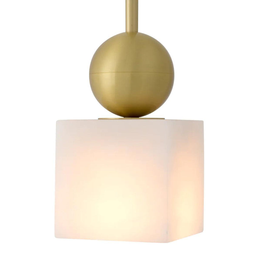 Etruscan Square plaster pendant lamp