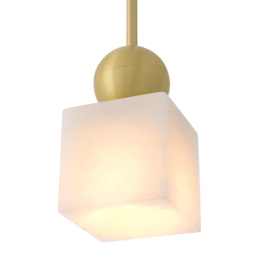Etruscan Square plaster pendant lamp