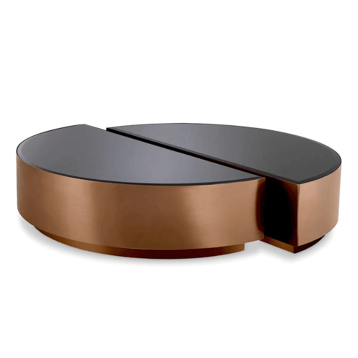 Astra mirror glass coffee table set