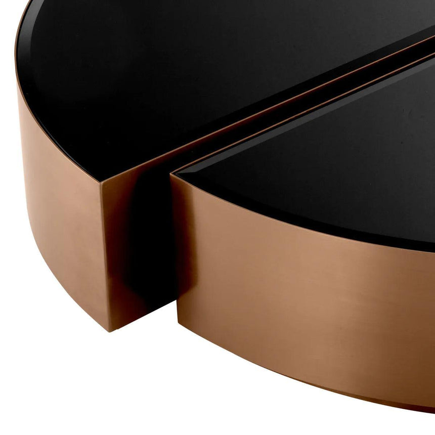 Astra mirror glass coffee table set