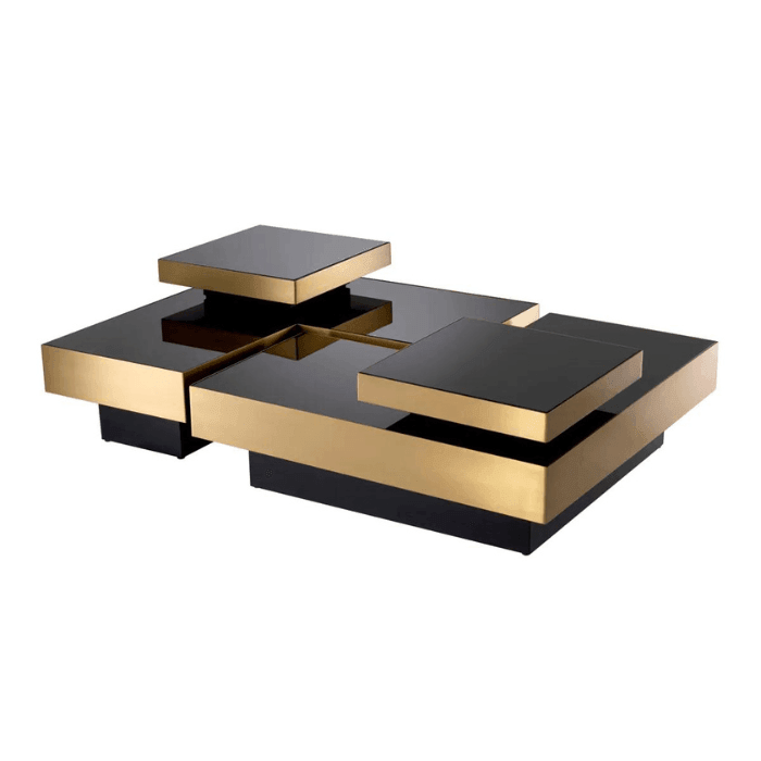 Nio glass coffee table set