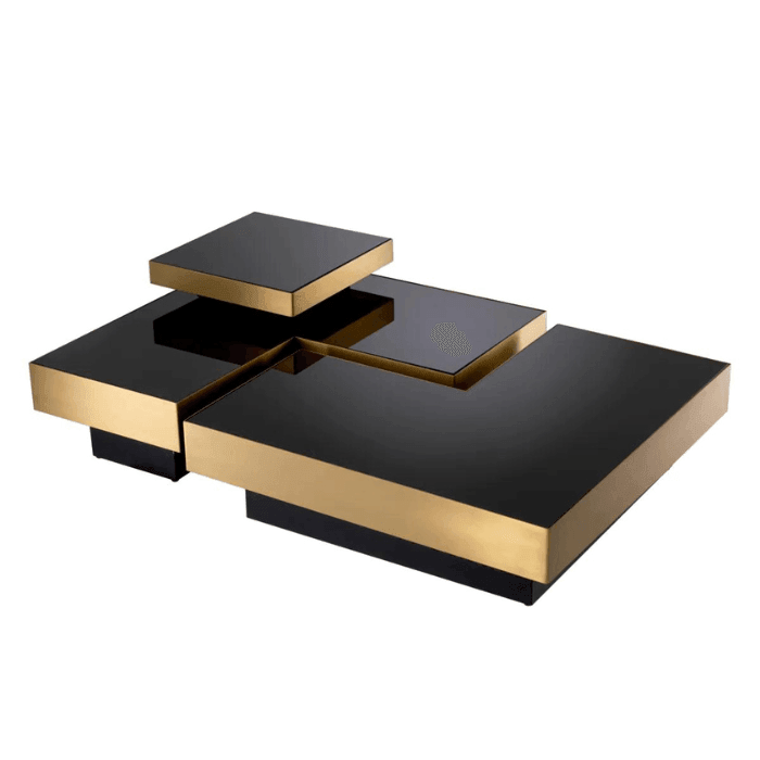 Nio glass coffee table set