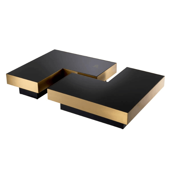 Nio glass coffee table set