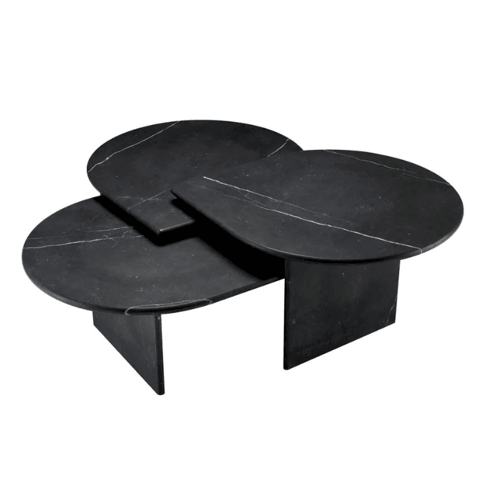 Naples marble coffee table set