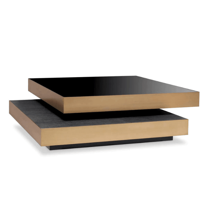 Shelton glass coffee table