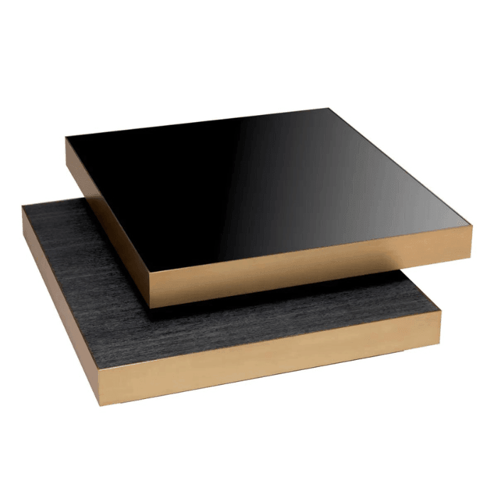 Shelton glass coffee table