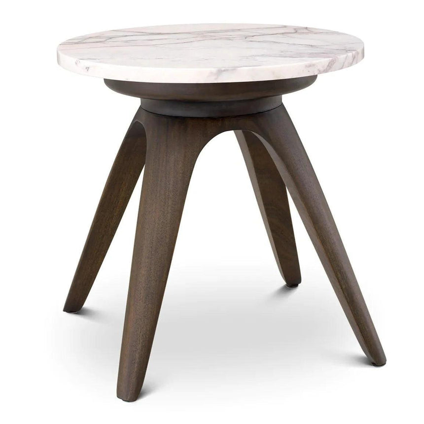 Borre marble side table Ø40