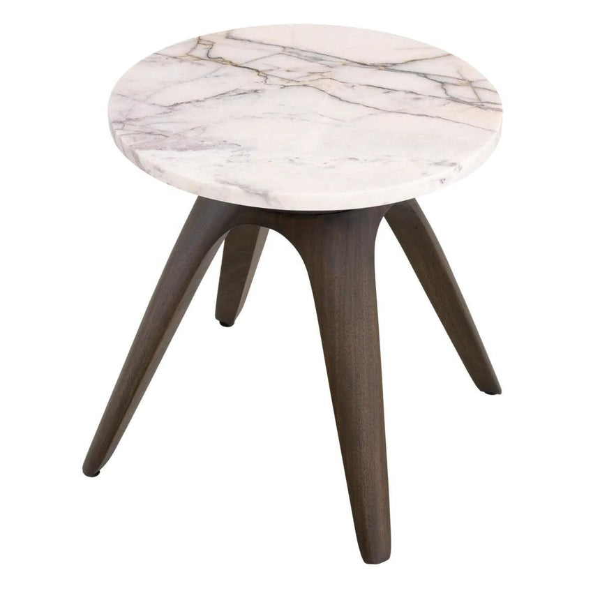 Borre marble side table Ø40