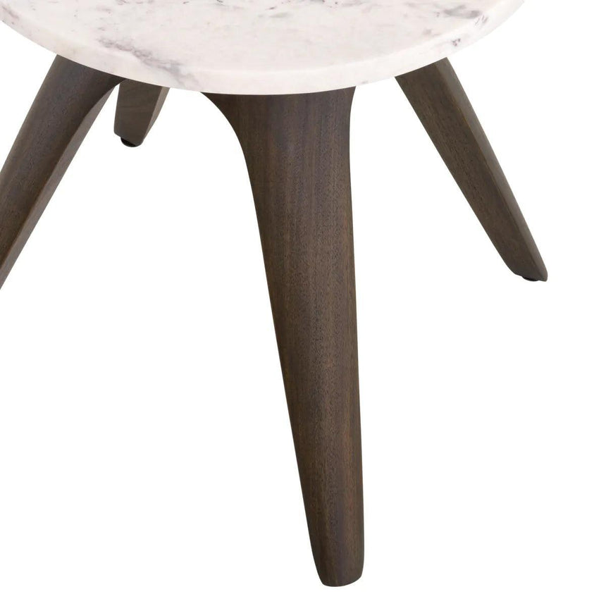 Borre marble side table Ø40