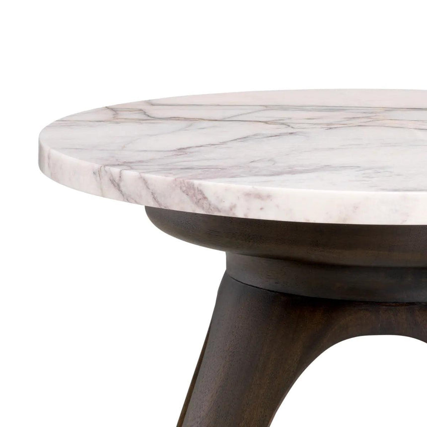 Borre marble side table Ø40