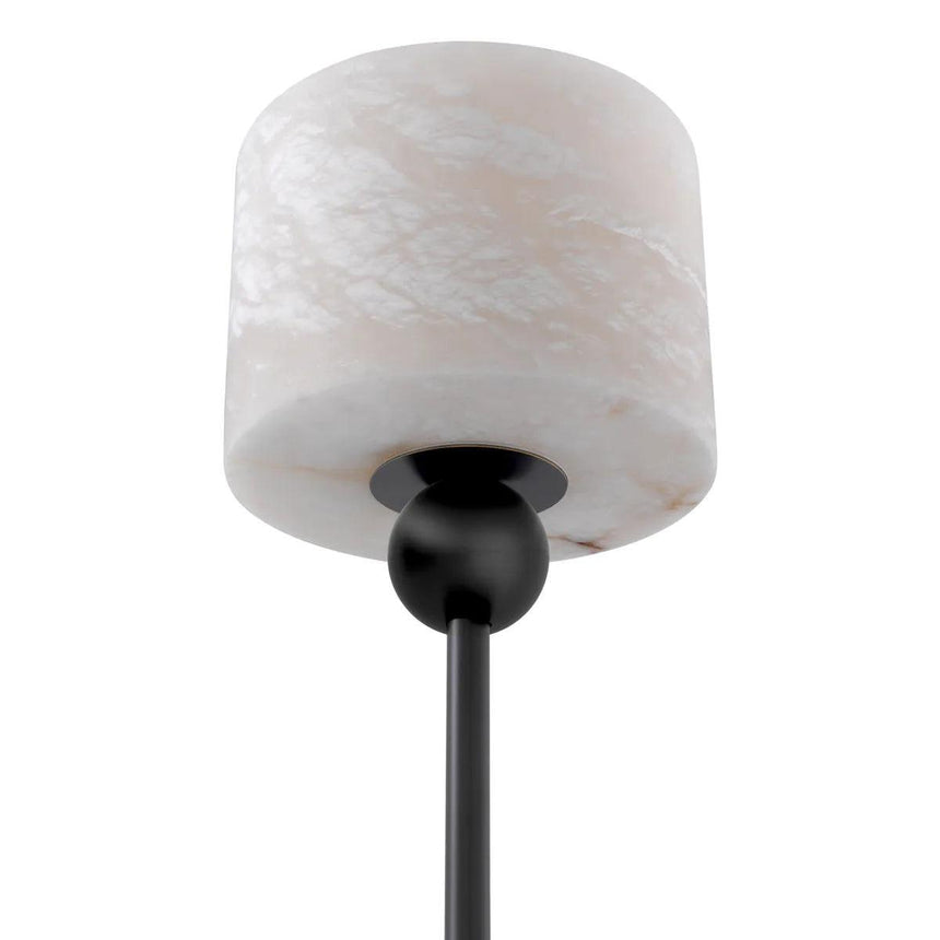 Etruscan plaster floor lamp