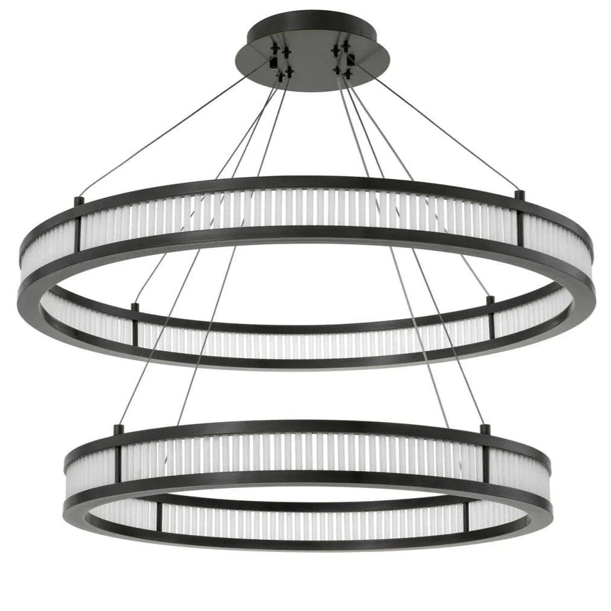 Damien Double glass chandelier