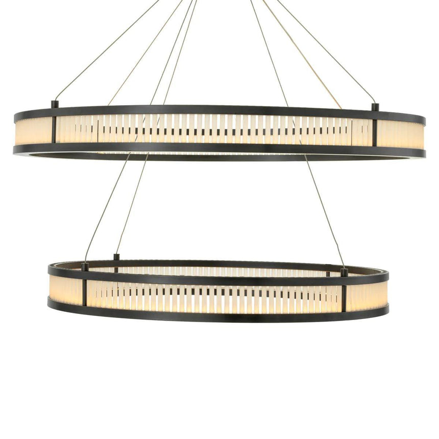 Damien Double glass chandelier