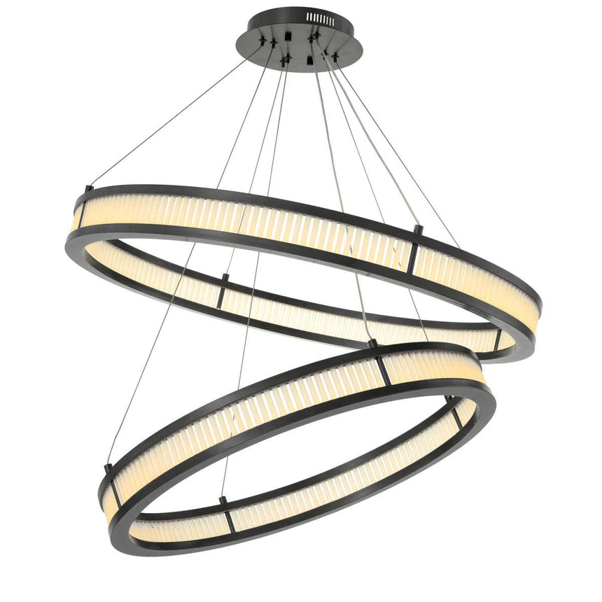 Damien Double glass chandelier