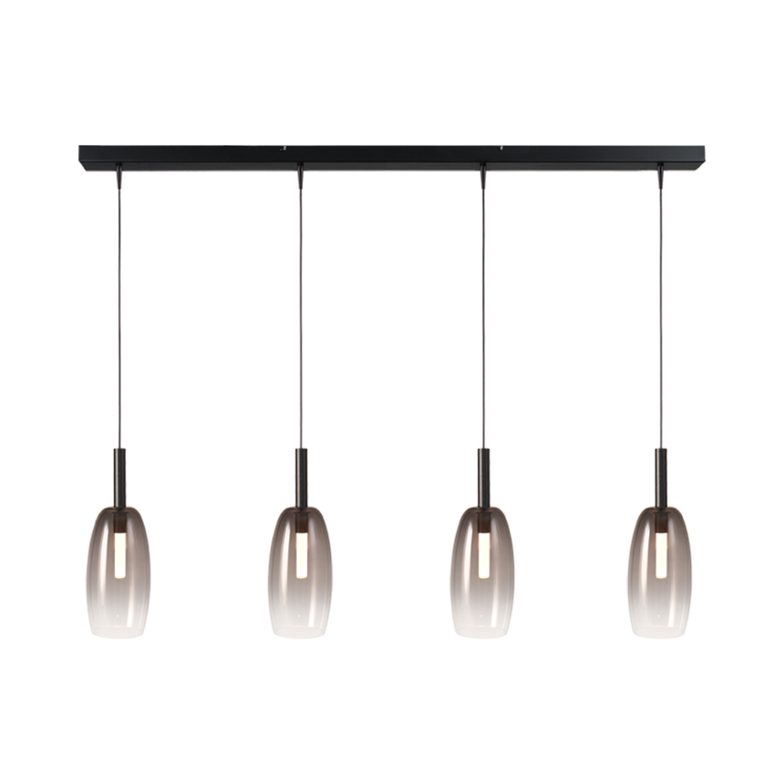 Lido világosszürke üveg függőlámpa