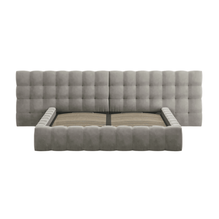 Mamaia wide velvet bed frame 180x200