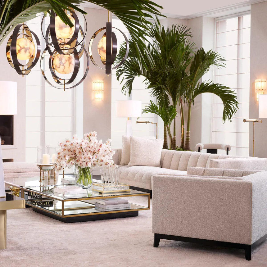 Pearl plaster chandelier