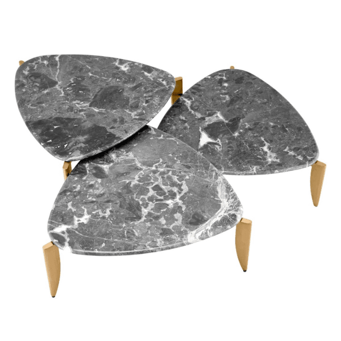 Regional marble coffee table set