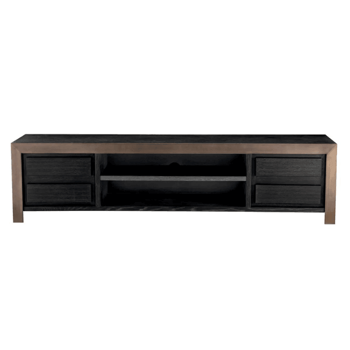 Talbot fa TV állvány bronz szegéllyel