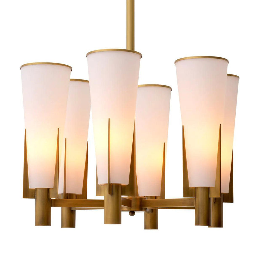 Dino glass chandelier