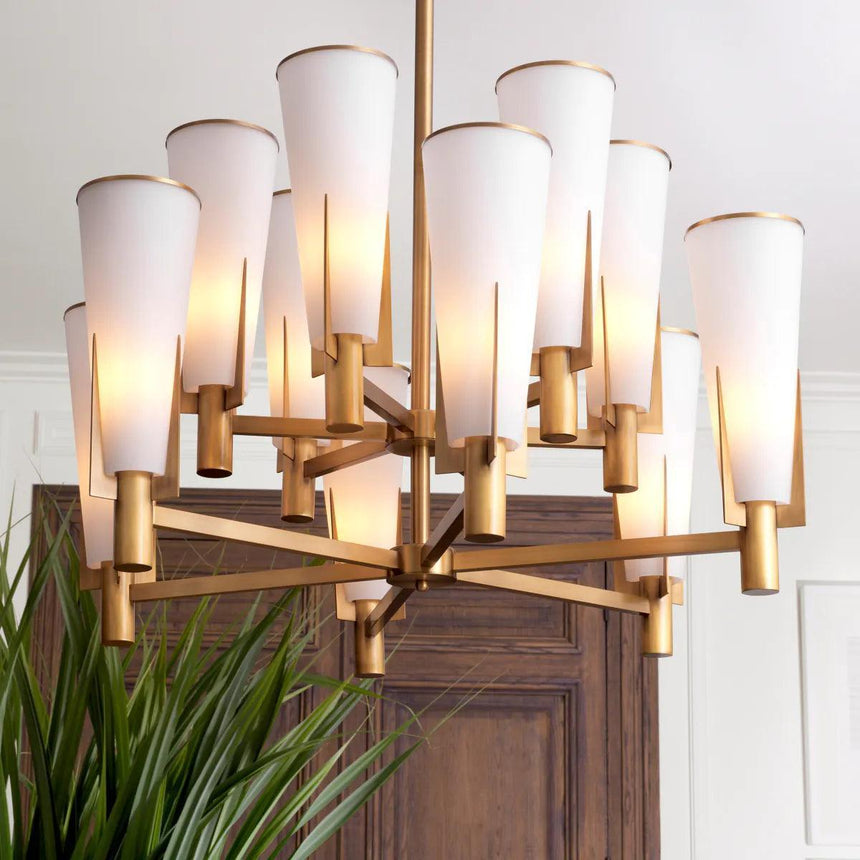 Dino glass chandelier