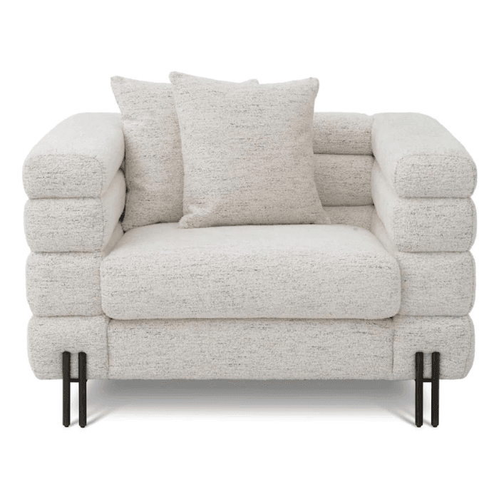 York szövet fotel fekete lábakkal