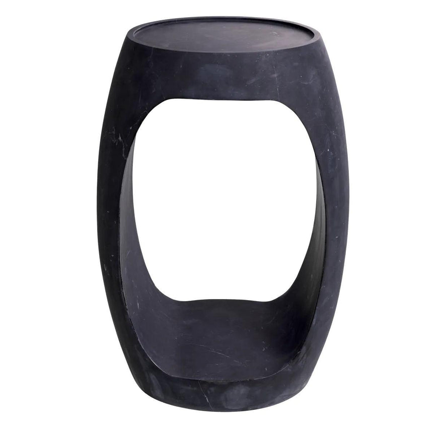 Clipper marble side table 37x29