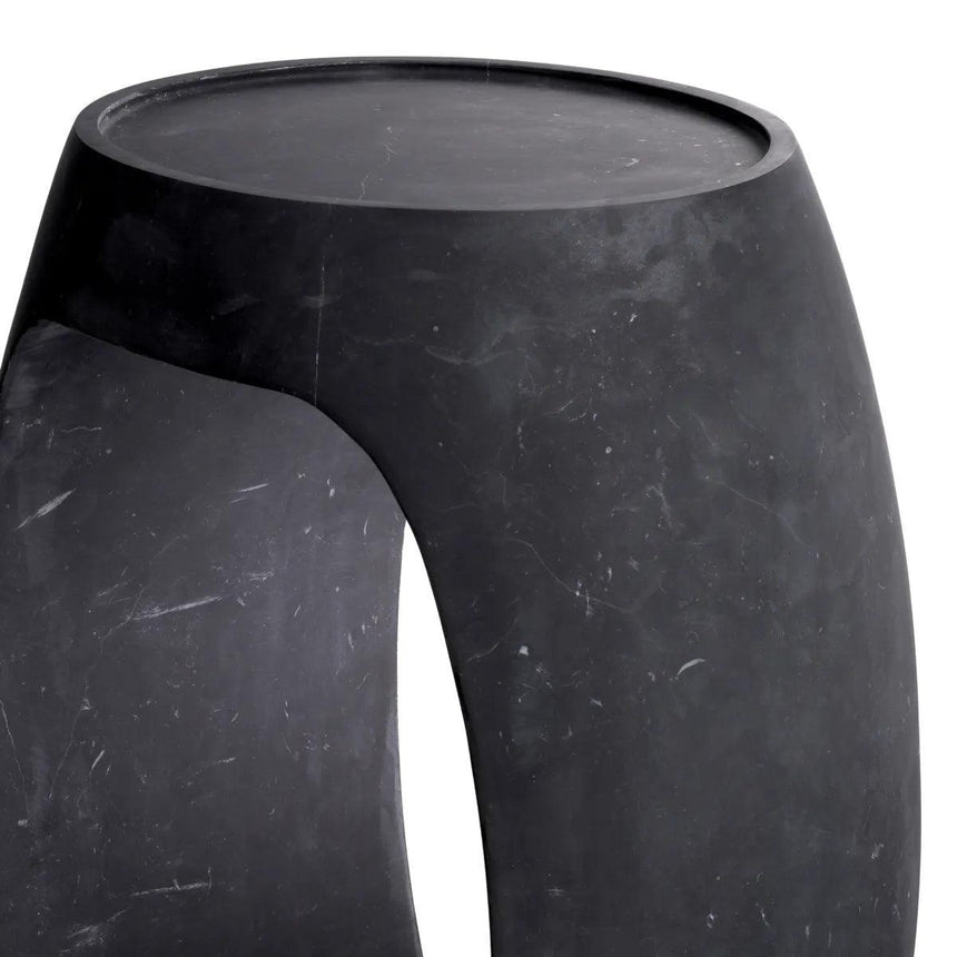 Clipper marble side table 37x29