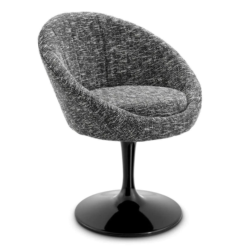 O'Neill swivel fabric chair