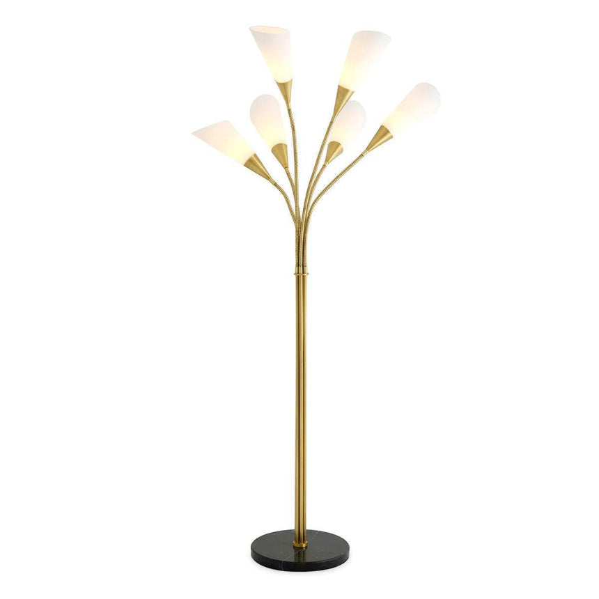 Gagnon glass floor lamp
