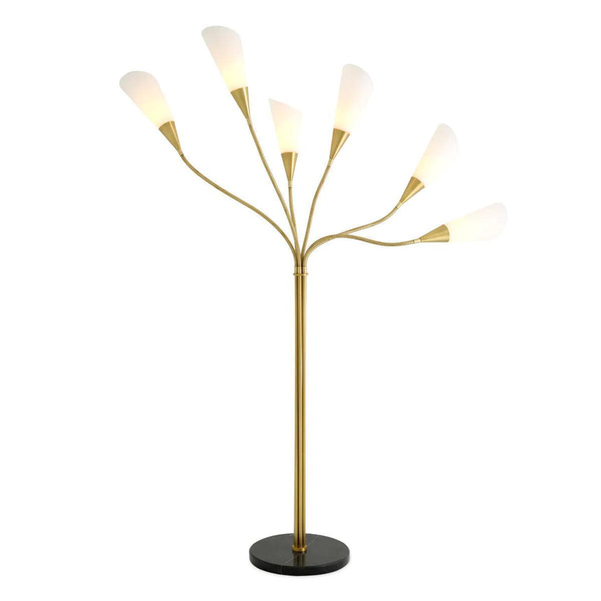 Gagnon glass floor lamp