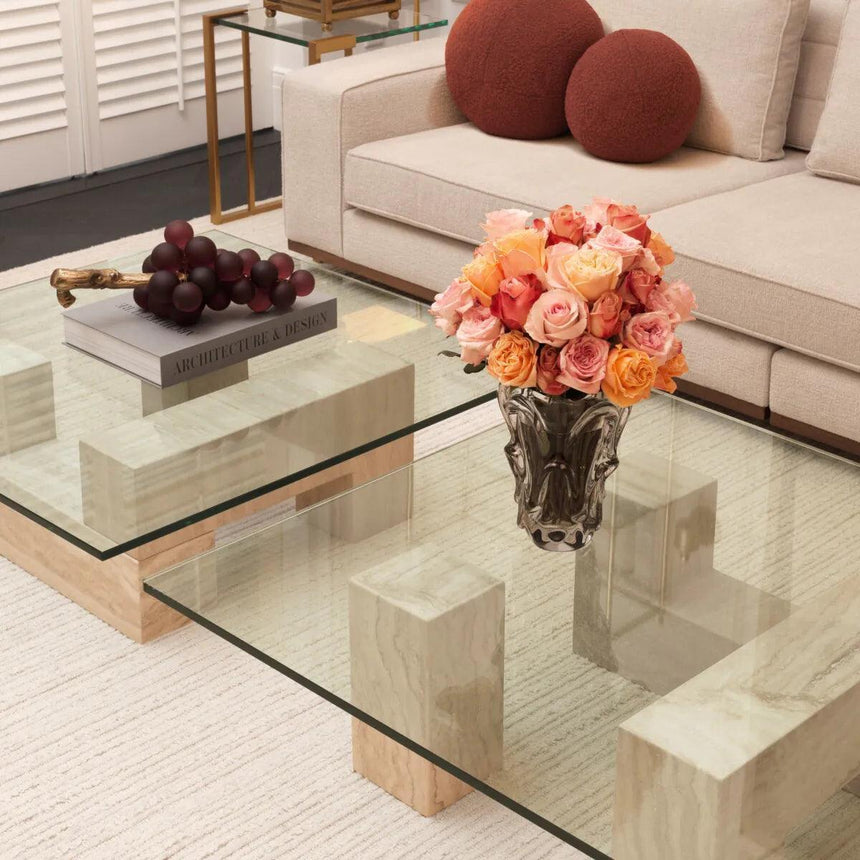 Ikal glass coffee table