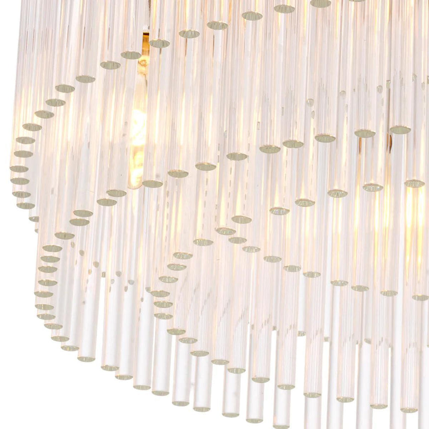 Hector glass ceiling lamp