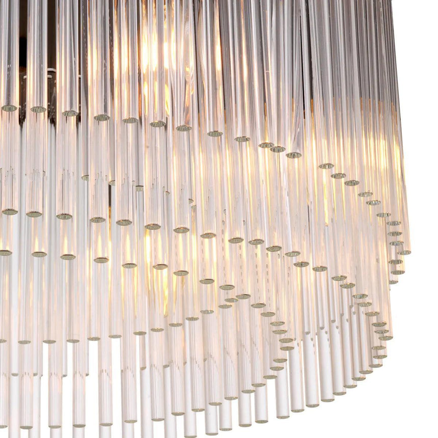 Hector glass ceiling lamp