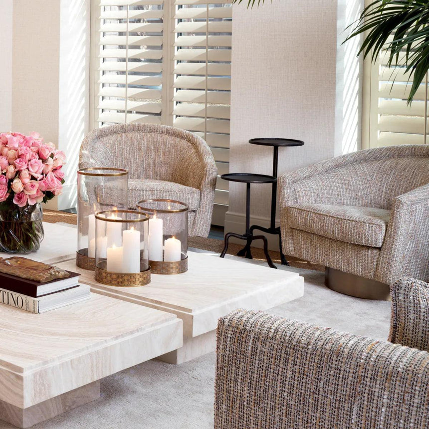 Carlos metal storage table high