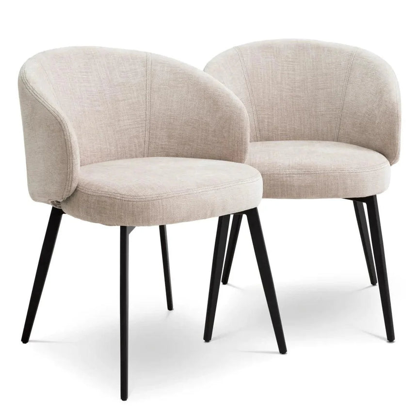 Lloyd karfás szövet szék szettben