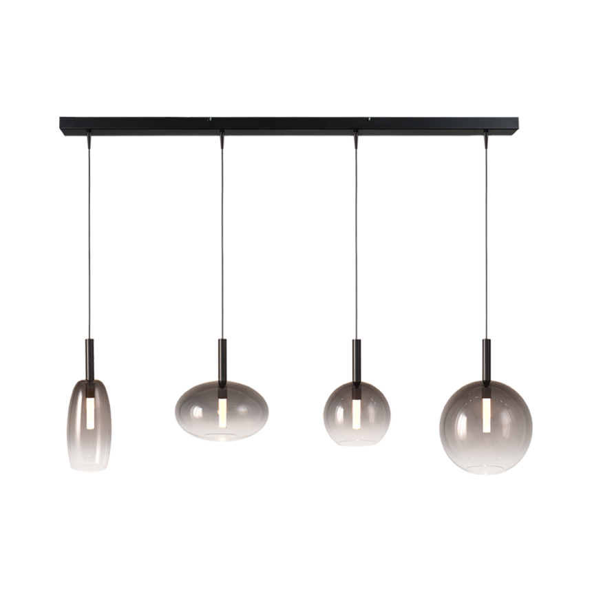 Lido világosszürke üveg függőlámpa