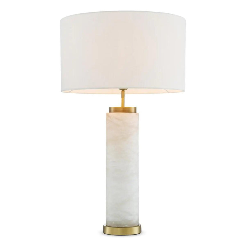 Lxry gypsum table lamp