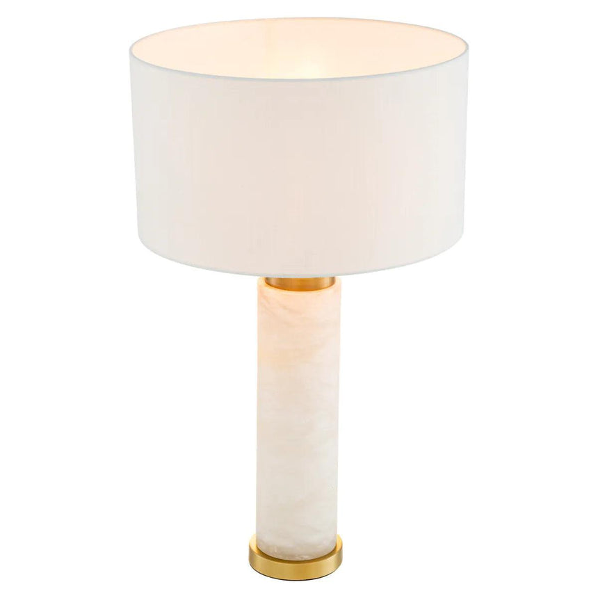 Lxry gypsum table lamp