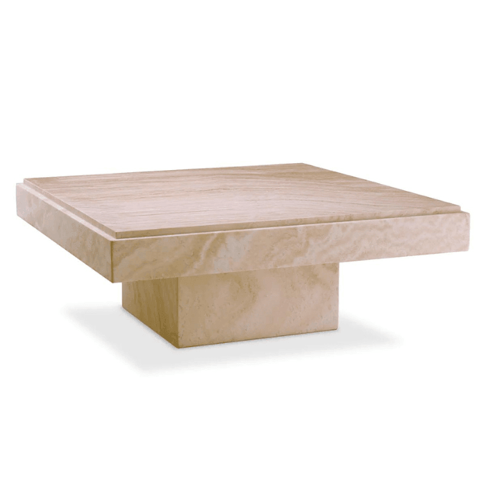 Sartoria limestone coffee table