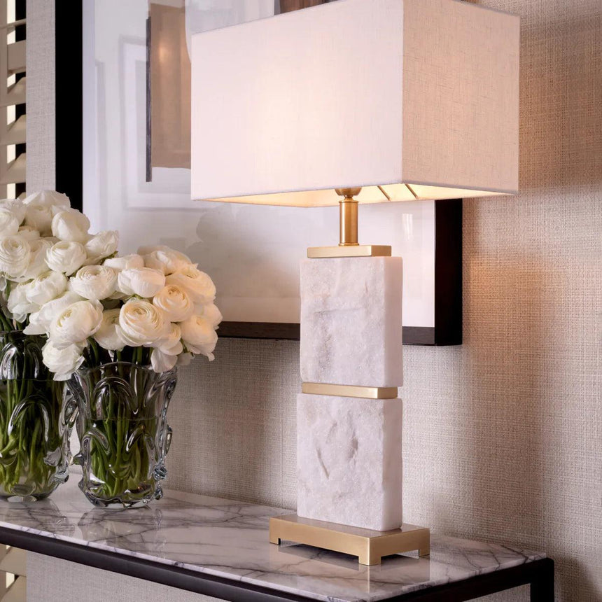 Newton marble table lamp 70.5cm