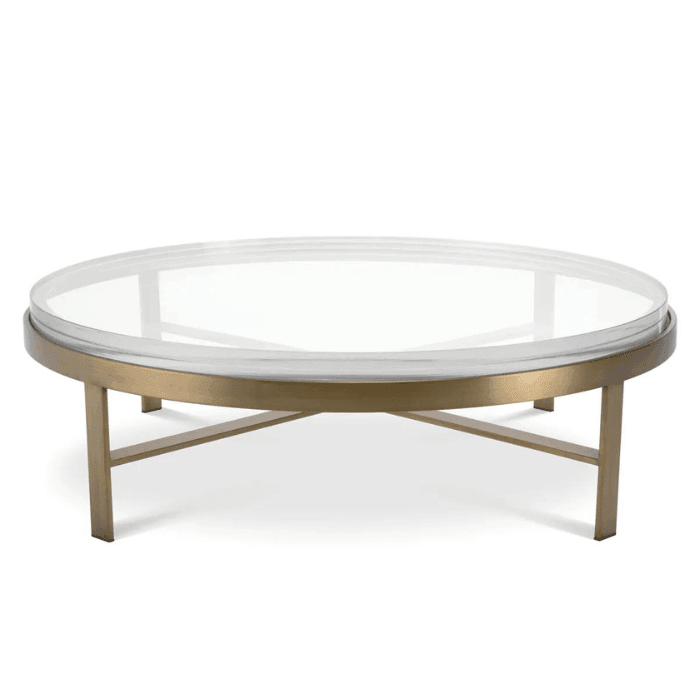 Hoxton glass coffee table