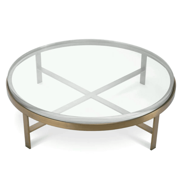 Hoxton glass coffee table