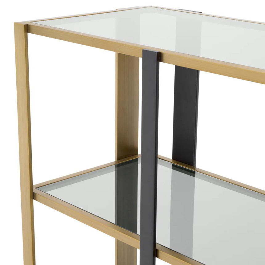 Clio glass shelf low