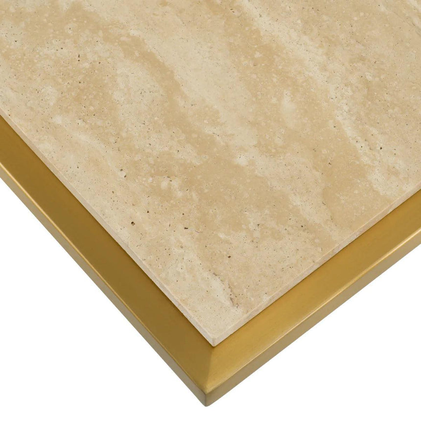 Cocktail limestone side table