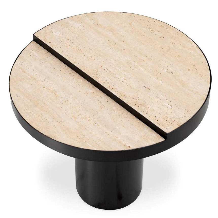 Excelsior limestone side table