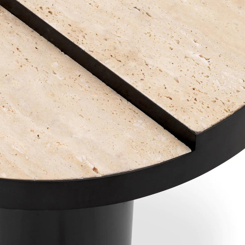 Excelsior limestone side table