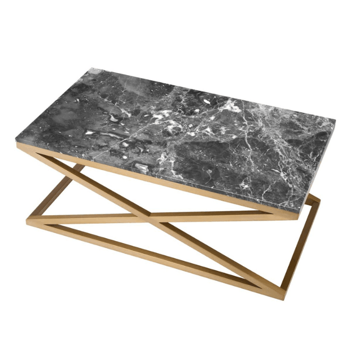 Criss Cross Marble Coffee Table